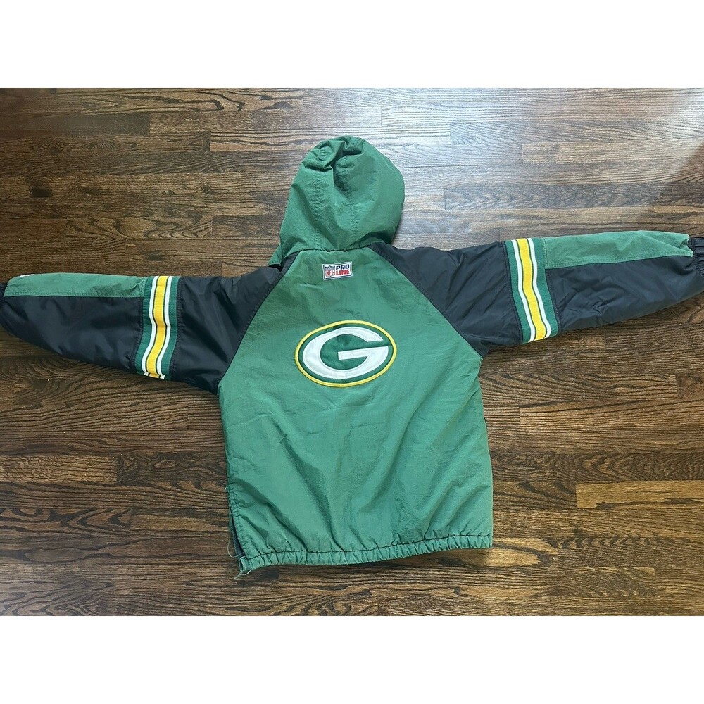Starter Jacket Proline 90s Green Bay Packers ProLine 1/2 Zip Hood Size XL - Picture 6 of 10